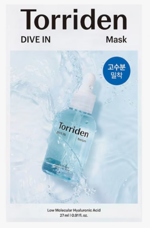 Torriden – Dive-in Low Molecular Hyaluronic Acid Mask, 1 sheet